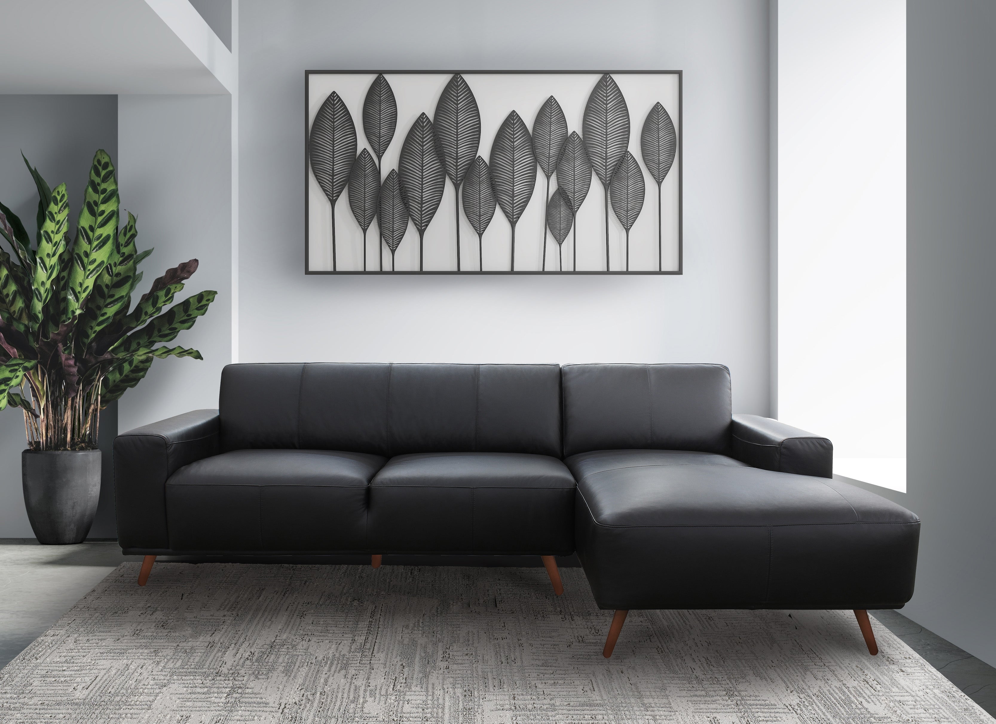 Ipanema Genuine Leather Sectional