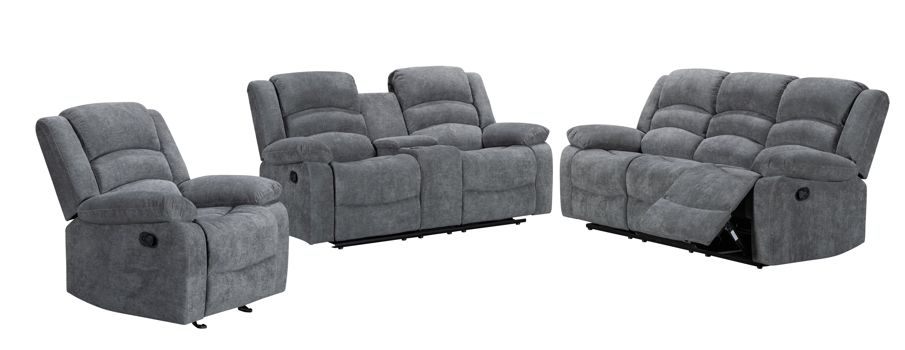Zenthia 3pc Manual Recliner Set