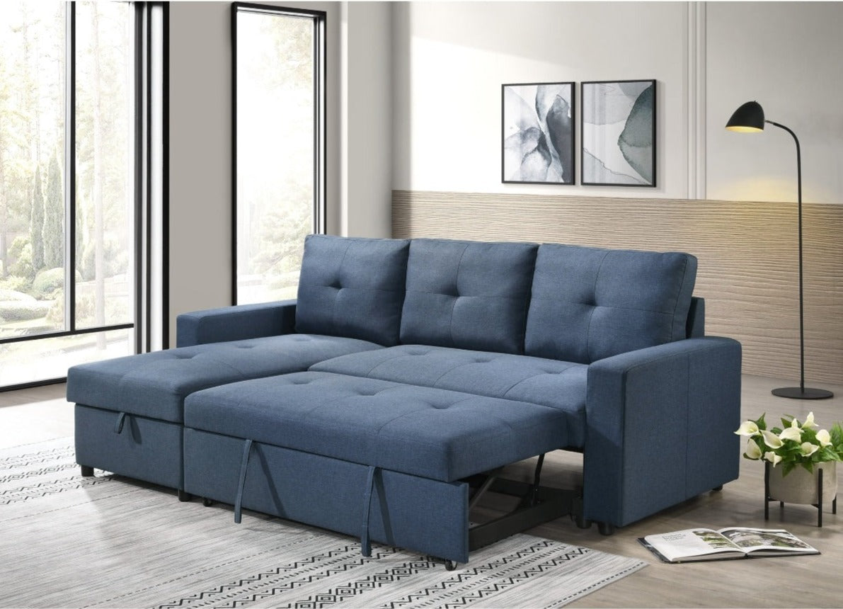 Faber Sleeper Sectional in Blue