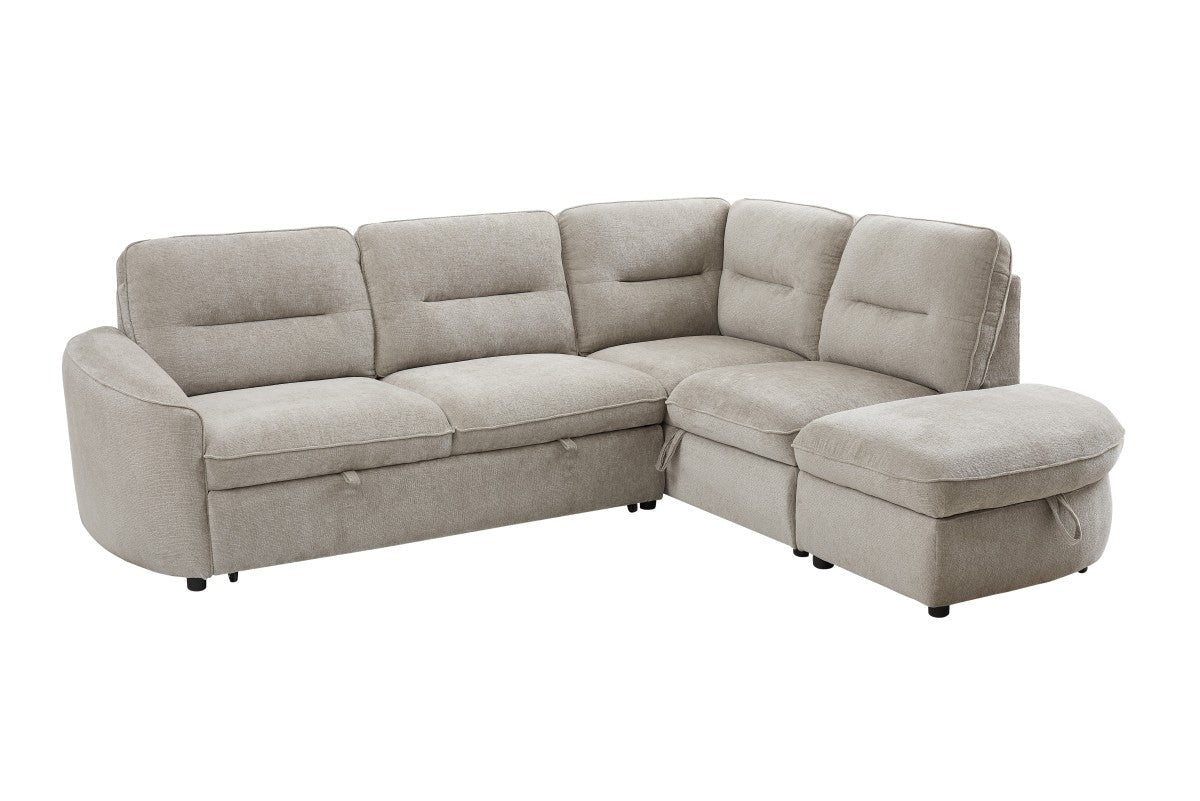 Harmony Sleeper Sectional in Beige