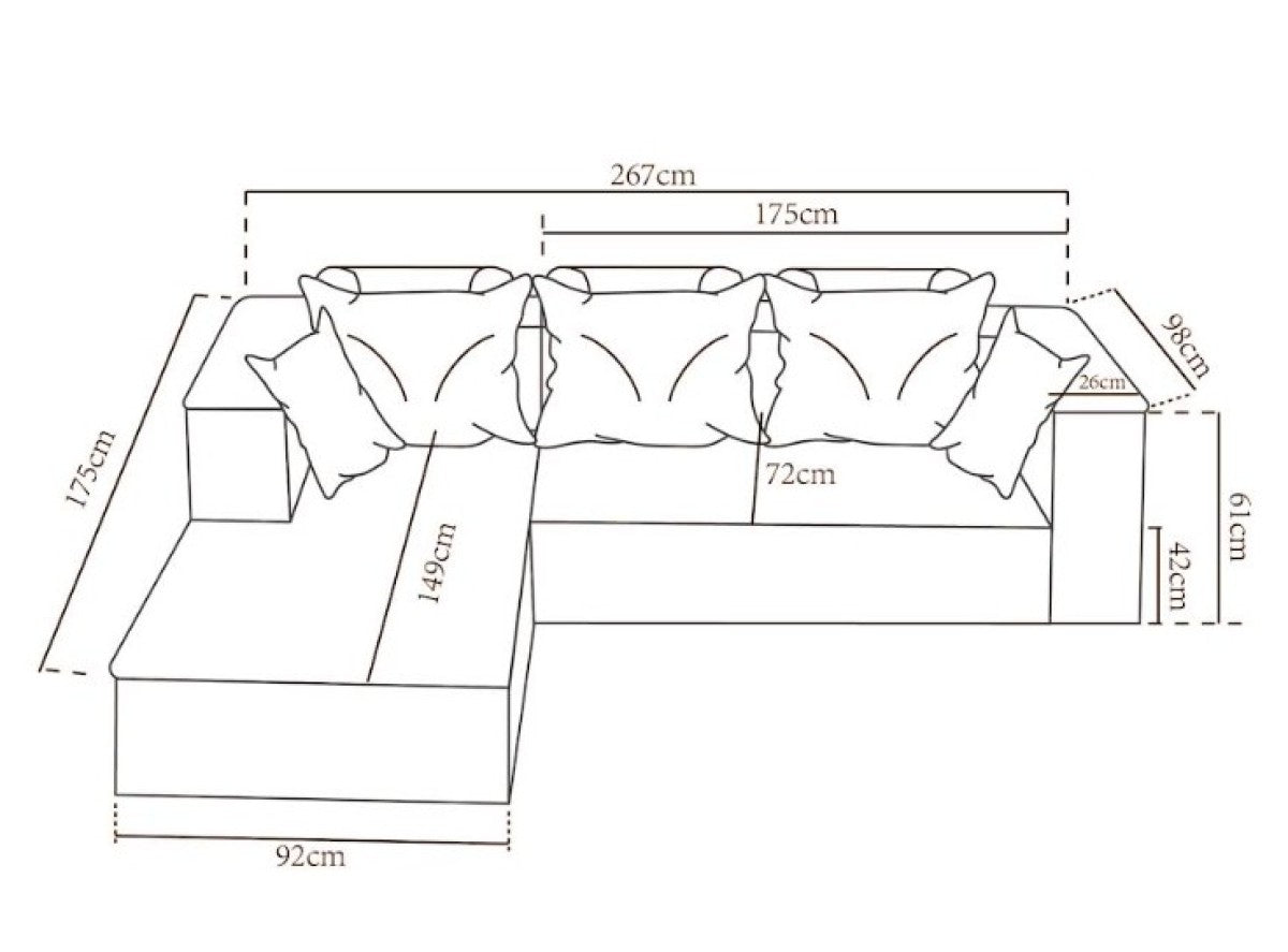 Sylas Sectional with Chaise
