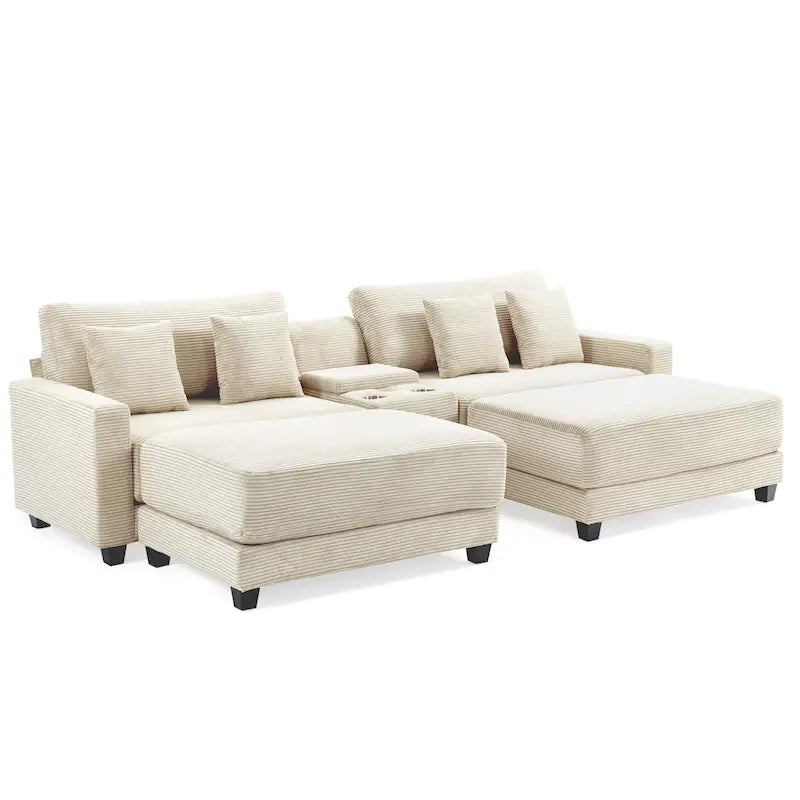 Harvey Sectional with 2 Ottomans