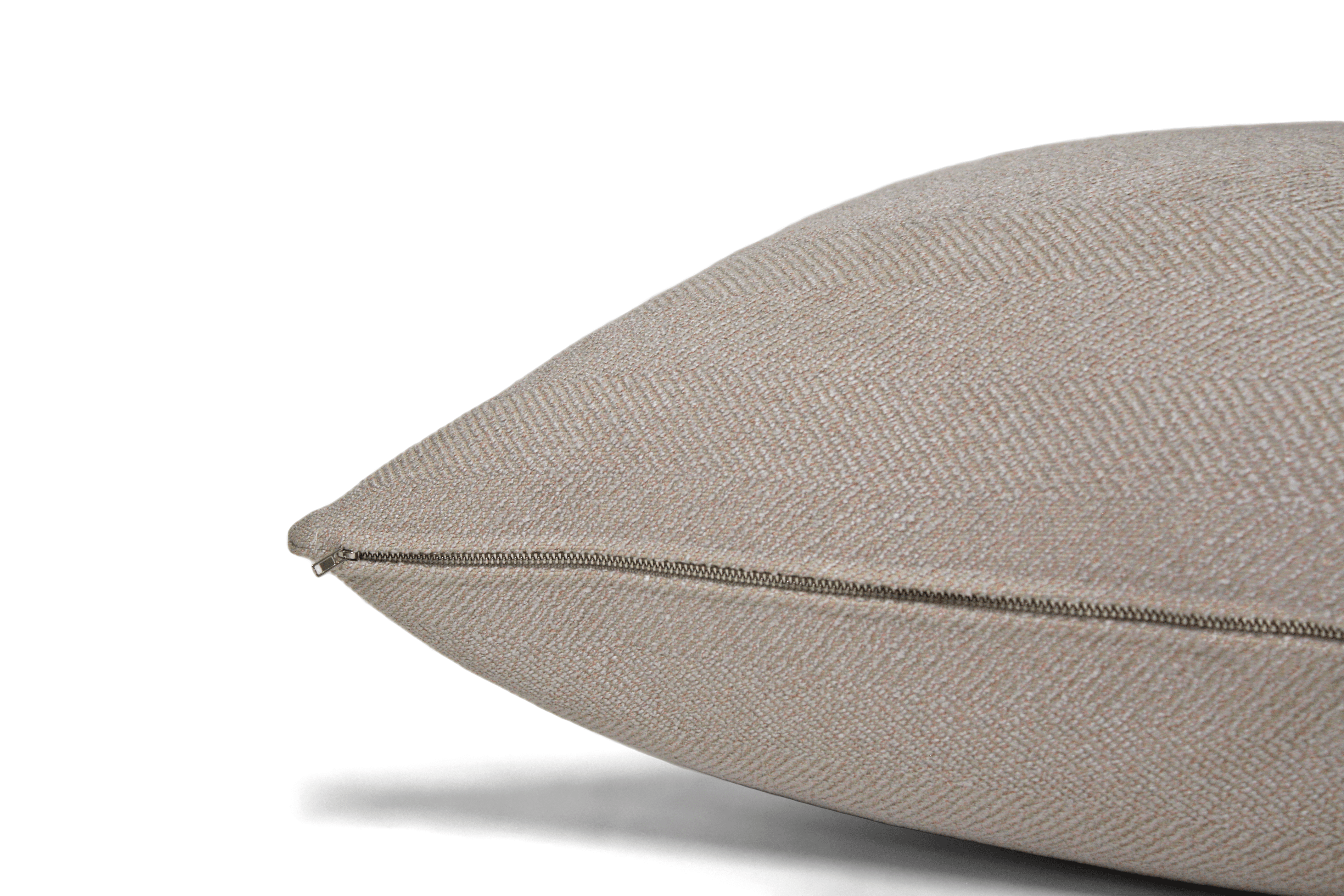 Silver Chevron Cushion Cover