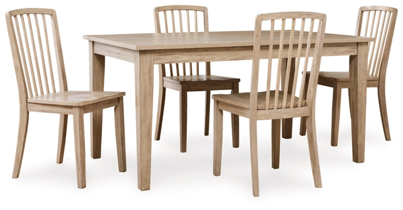 Gleanville Dining Table and 4 Chairs
