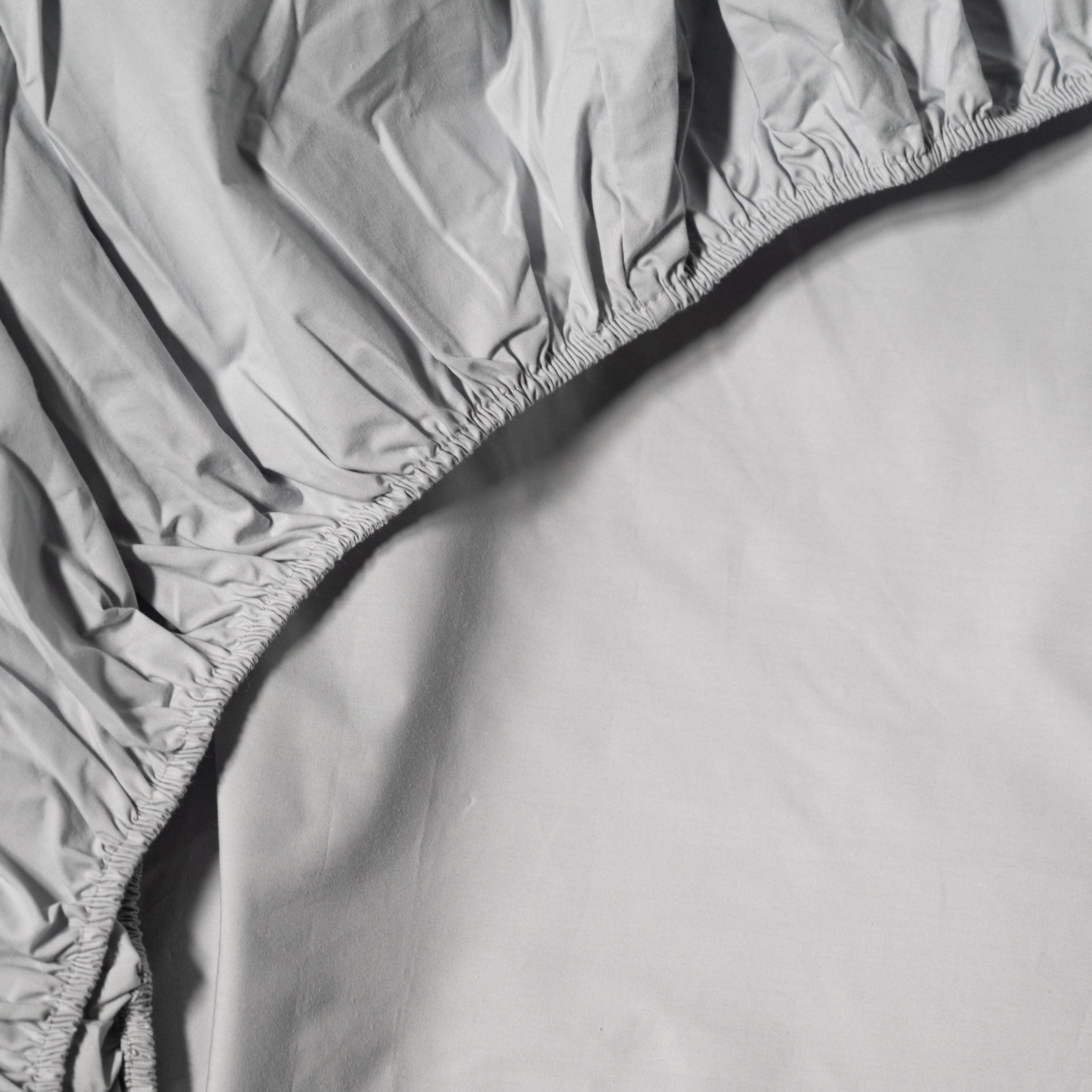 Essential Organic Percale Collection Fitted Sheet