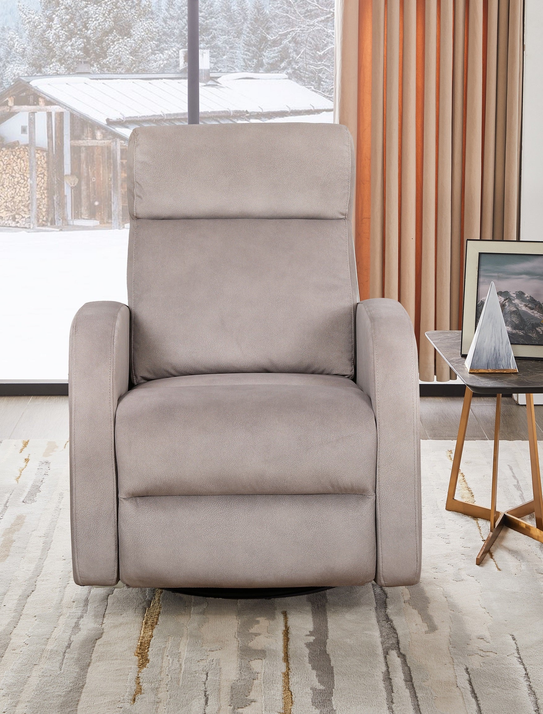 Latte Swivel Recliner - IF-6337