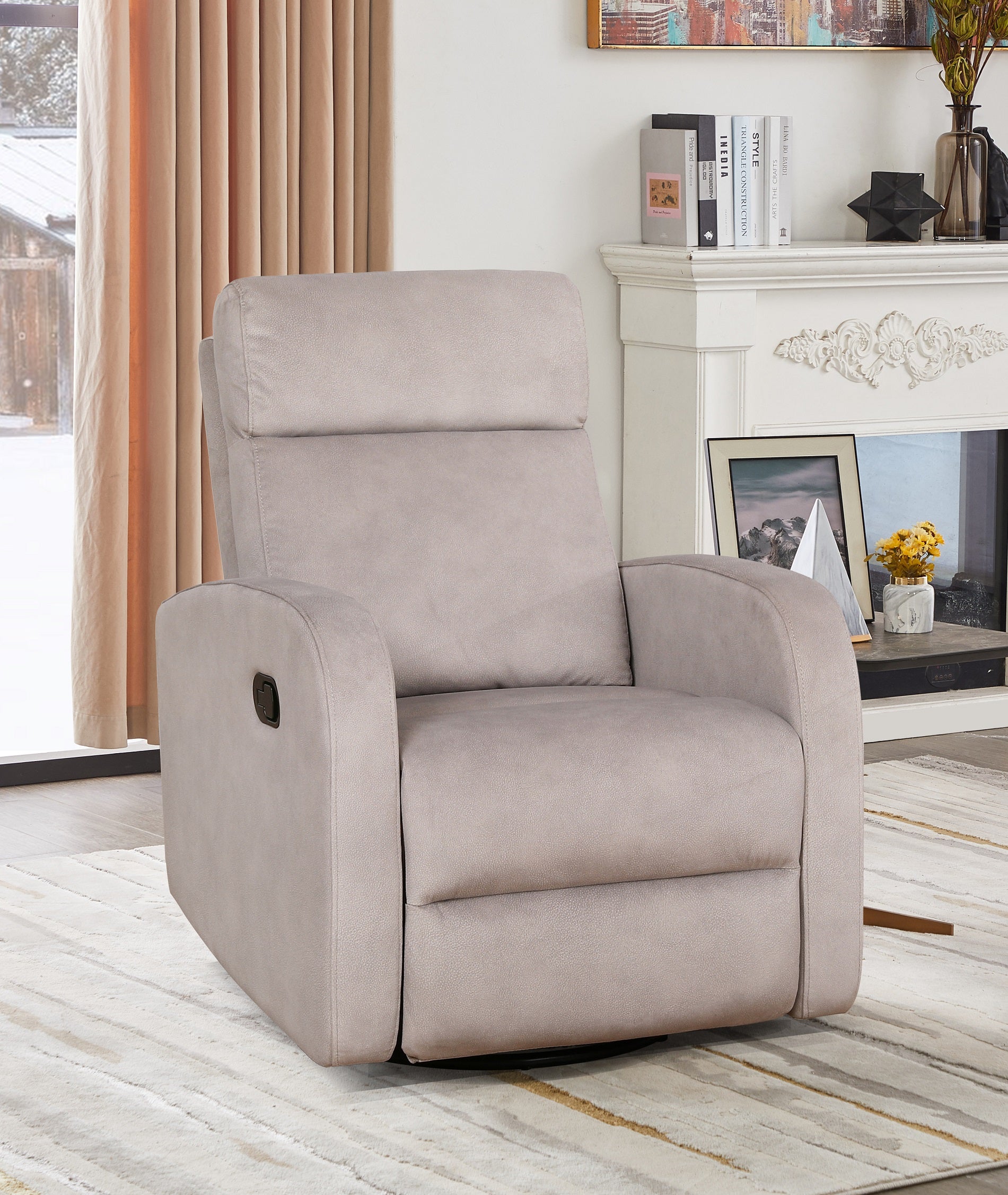 Latte Swivel Recliner - IF-6337