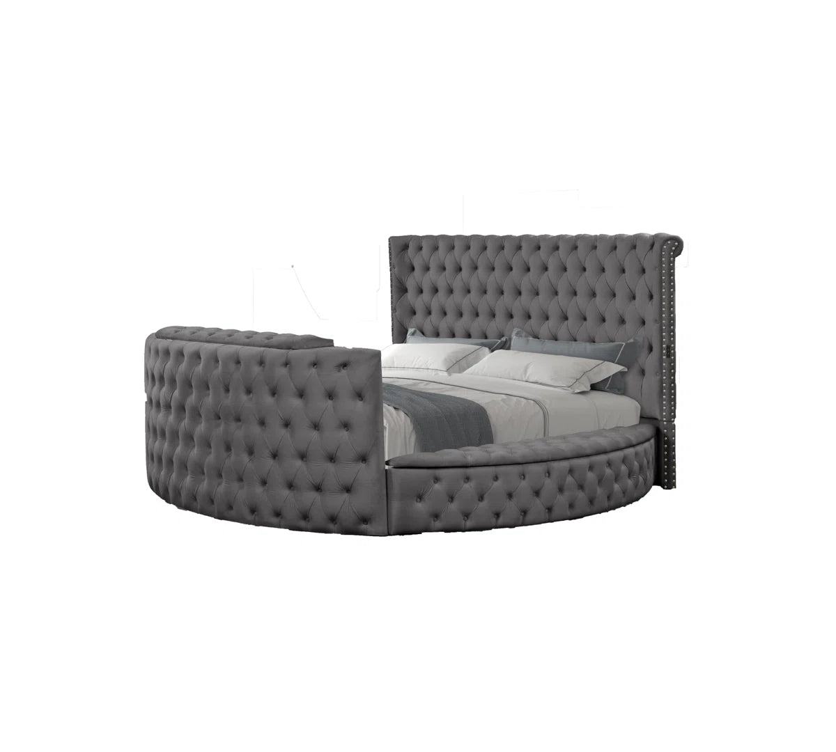 Maya TV Storage Bed in Grey