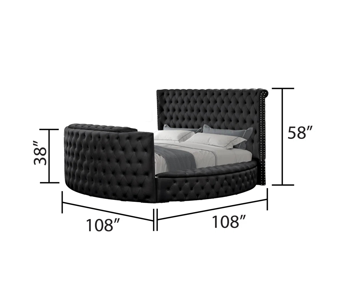 Maya TV Storage Bed in Black