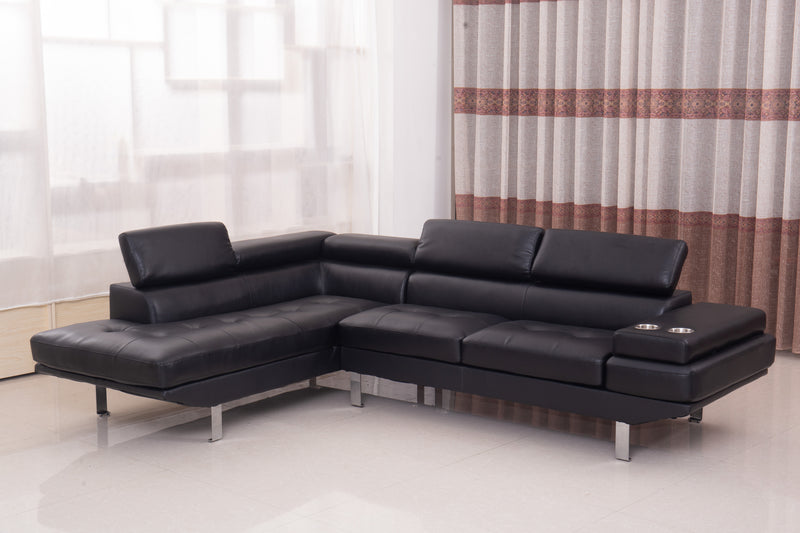 Vegas Air Leather Sectional