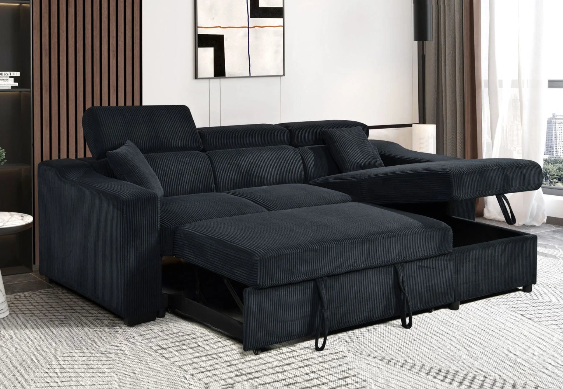 Stripe Sleeper Sectional