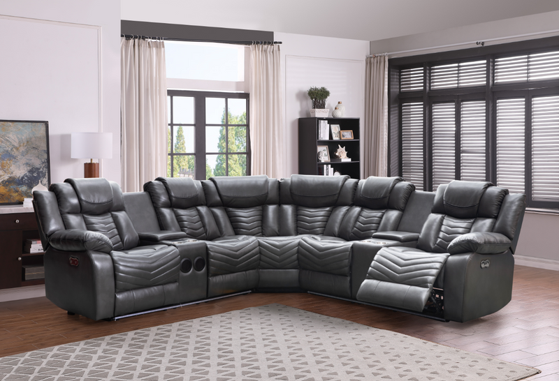 Rick LED Power Recliner Sectional