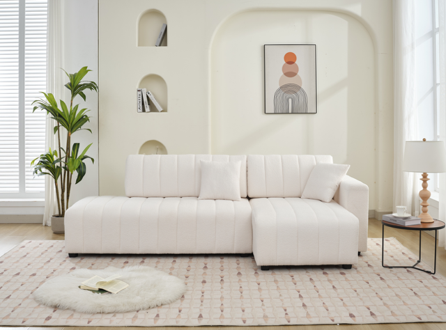 Swan Sectional in Cream