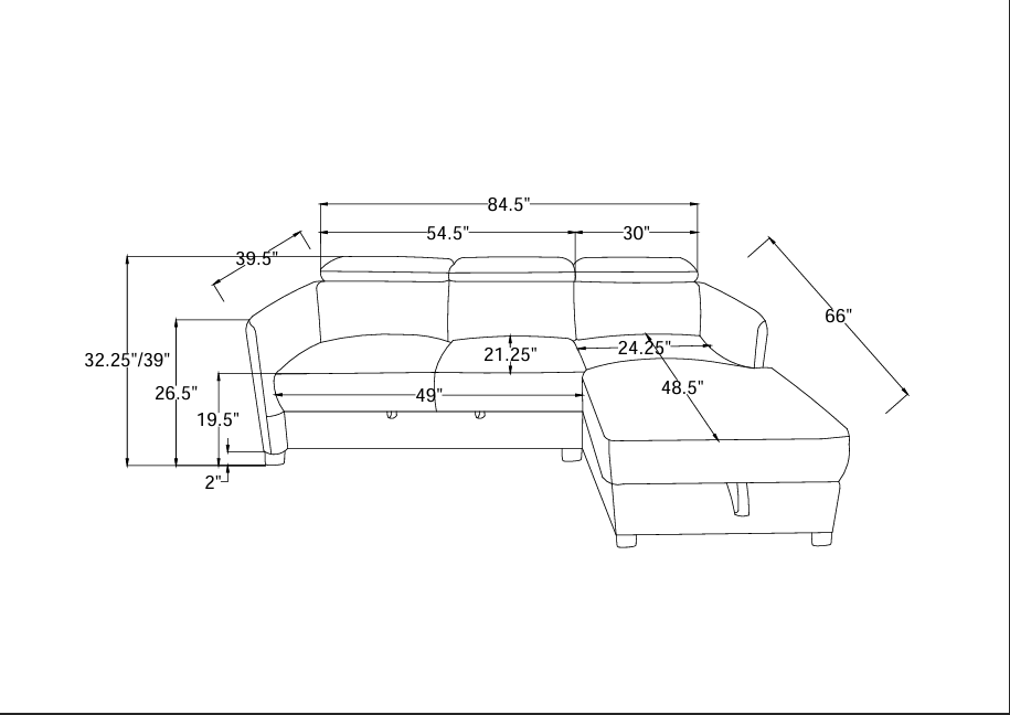 Ellis Sleeper Sectional