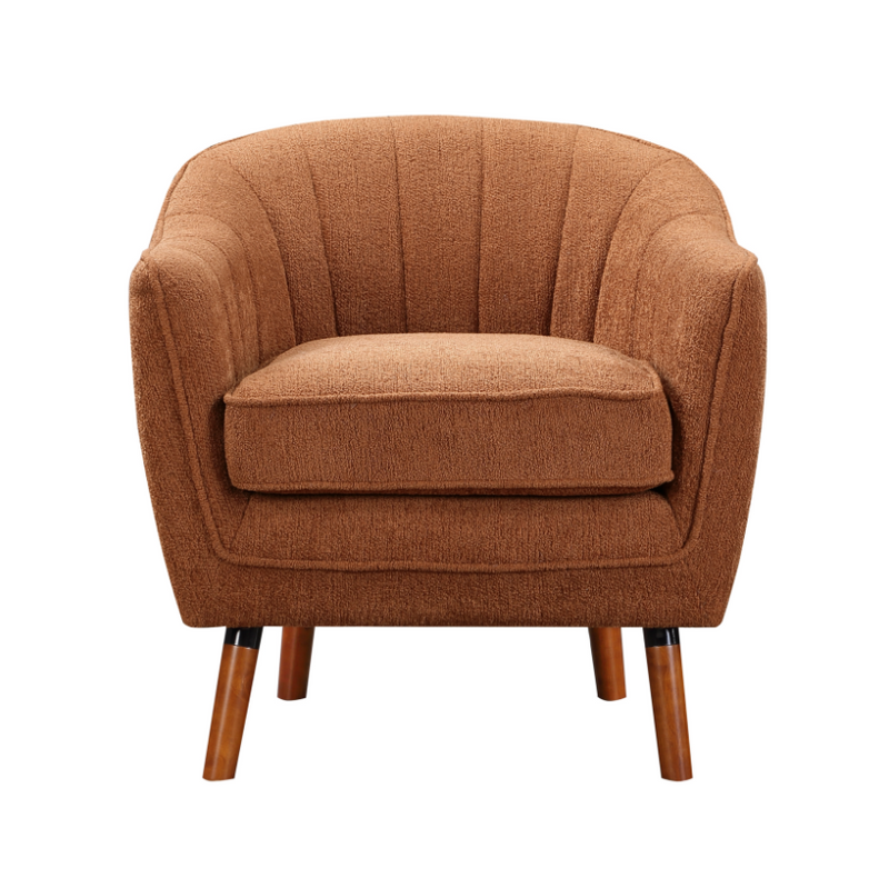 Cutler Accent Chair in Rust