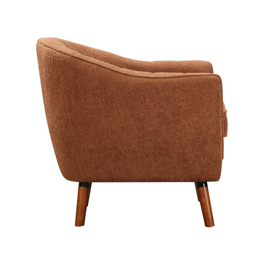 Cutler Accent Chair in Rust
