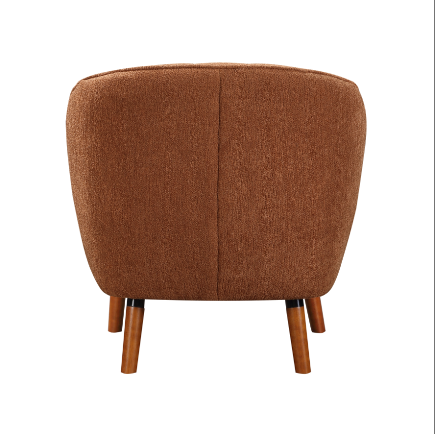 Cutler Accent Chair in Rust
