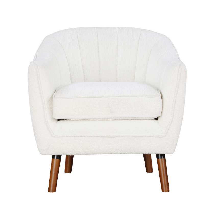 Cutler Accent Chair in White