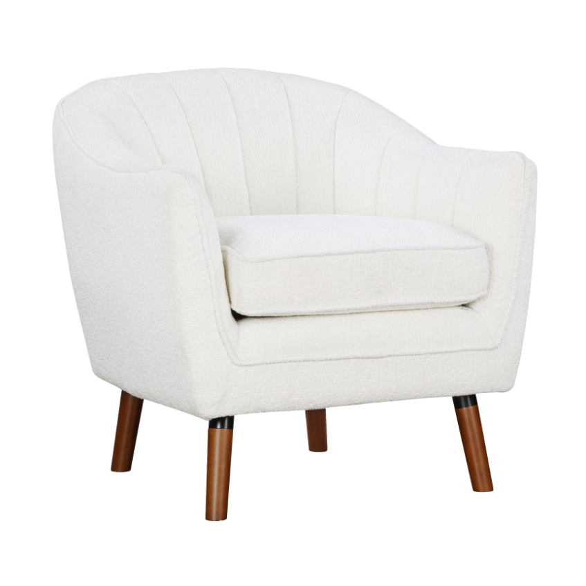 Cutler Accent Chair in White