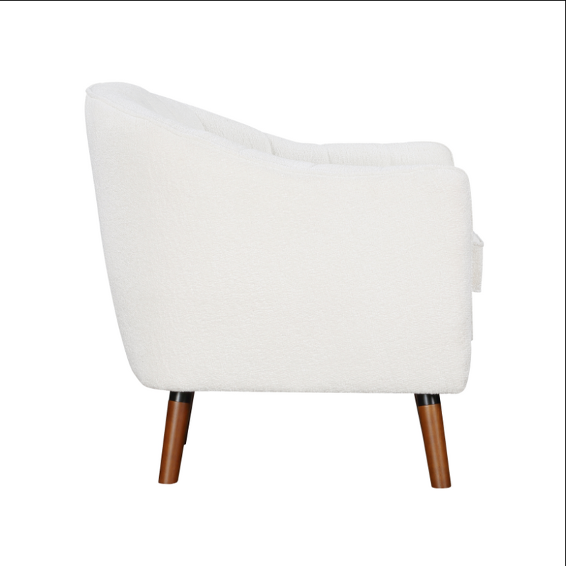 Cutler Accent Chair in White