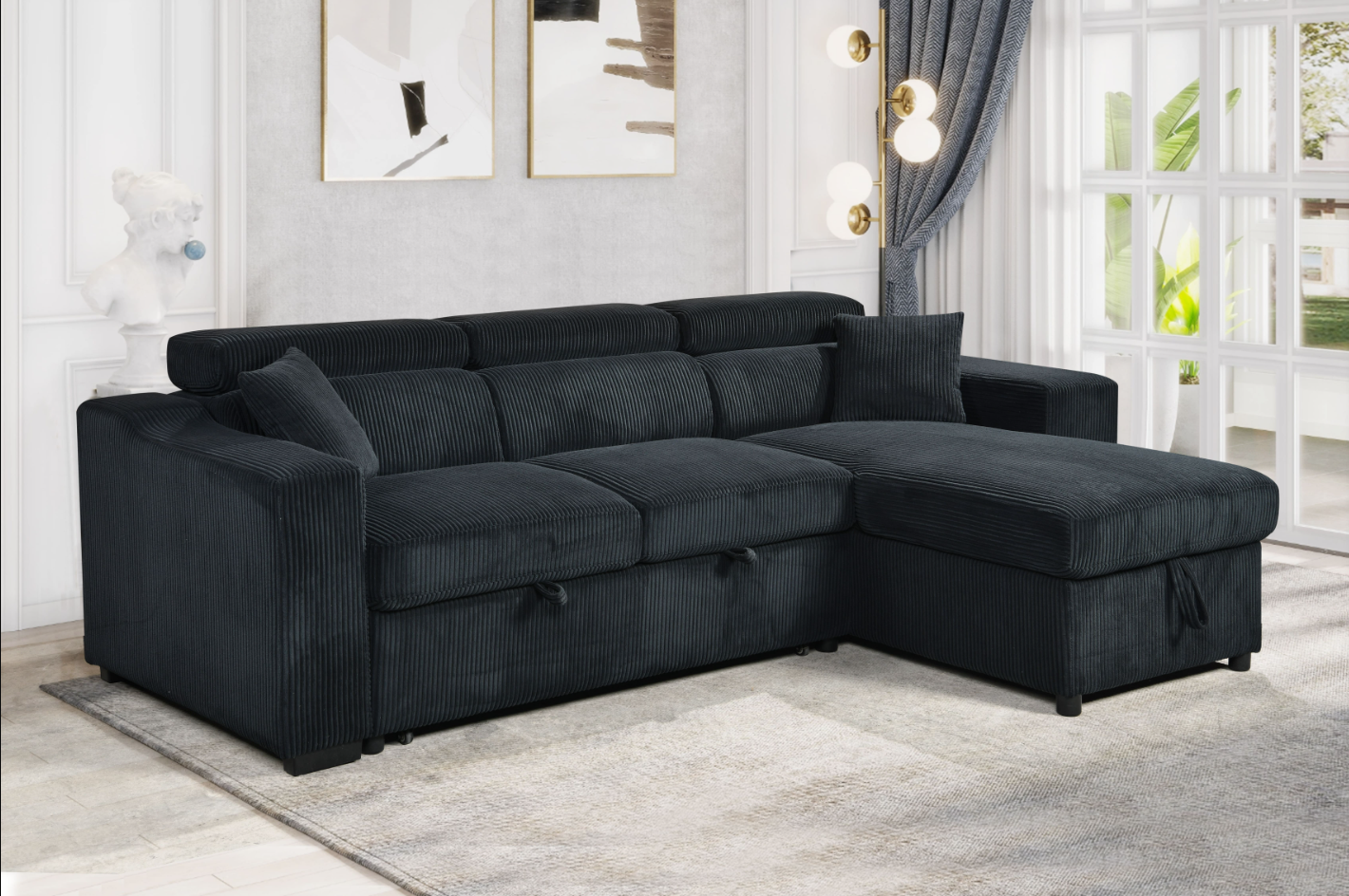 Stripe Sleeper Sectional