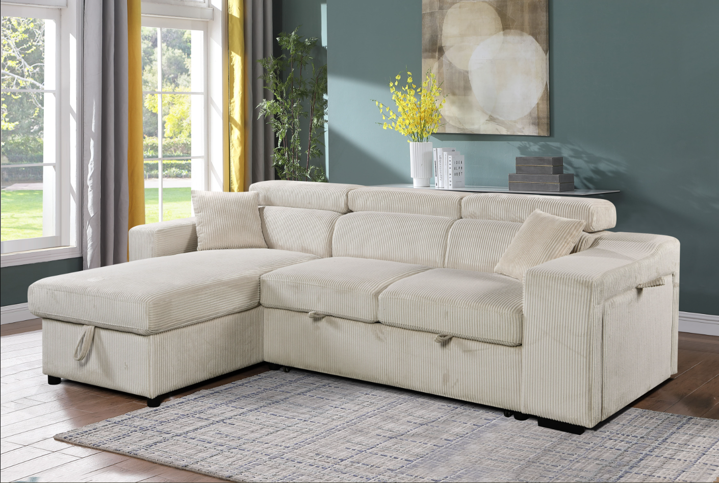 Stripe Sleeper Sectional