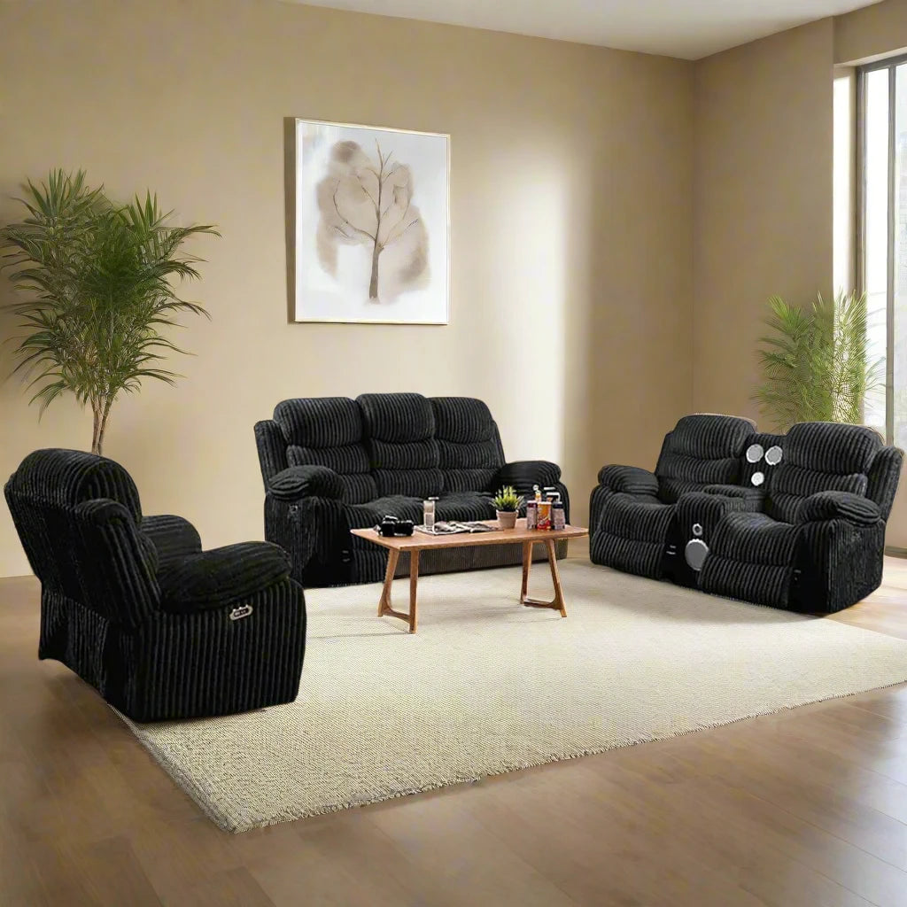 Stripe LED Power Recliner with Speakers