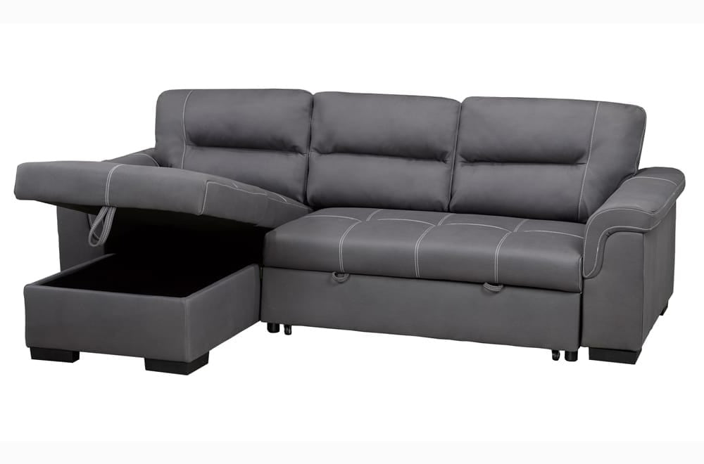 Air-Suede Sleeper Sectional - T1217