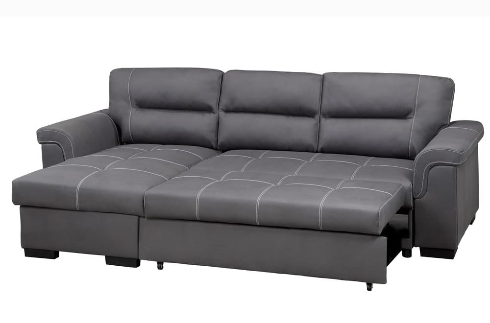Air-Suede Sleeper Sectional - T1217