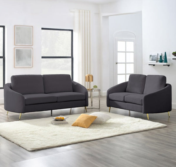 Grey Boucle Sofa Set - T1312