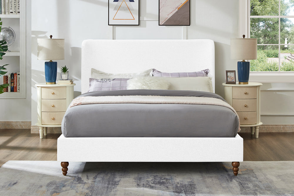 Platform Bed in White - T2196