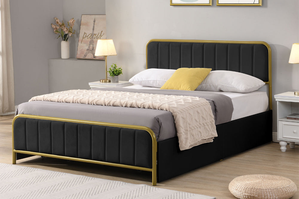 Storage Bed in Black - T2334B