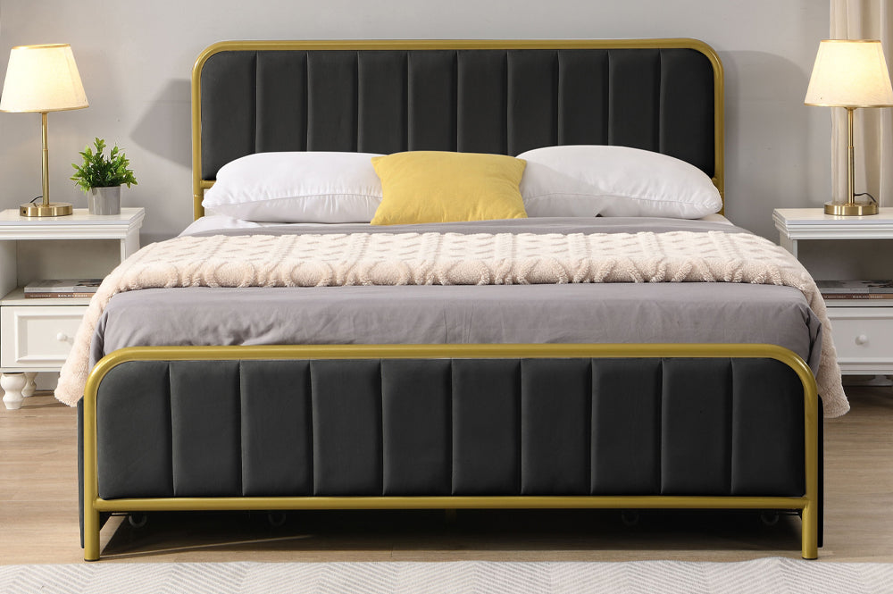 Storage Bed in Black - T2334B