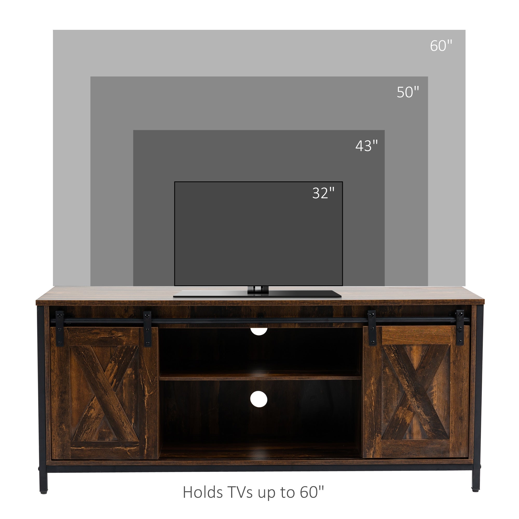 Easton Industrial Style TV Stand for TVs up to 60"