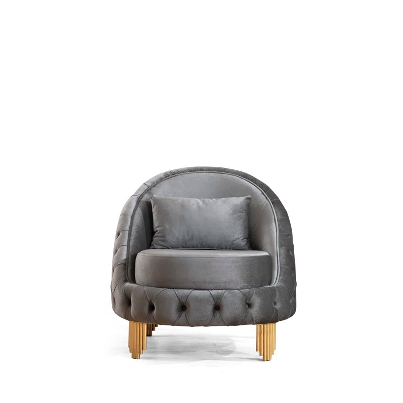 Vanessa 3-Piece Sofa Set in Grey