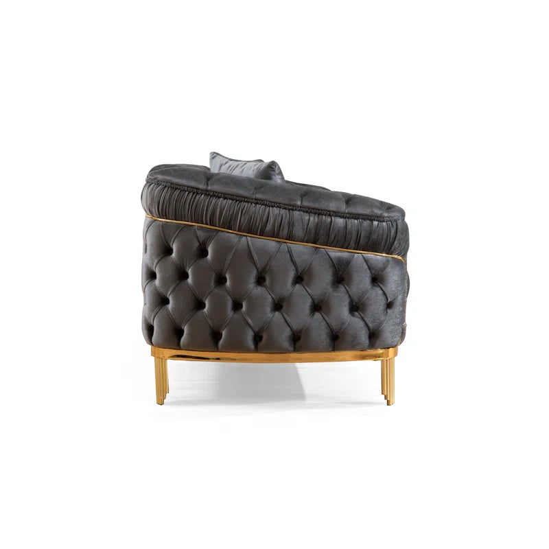 Vanessa 3-Piece Sofa Set in Grey