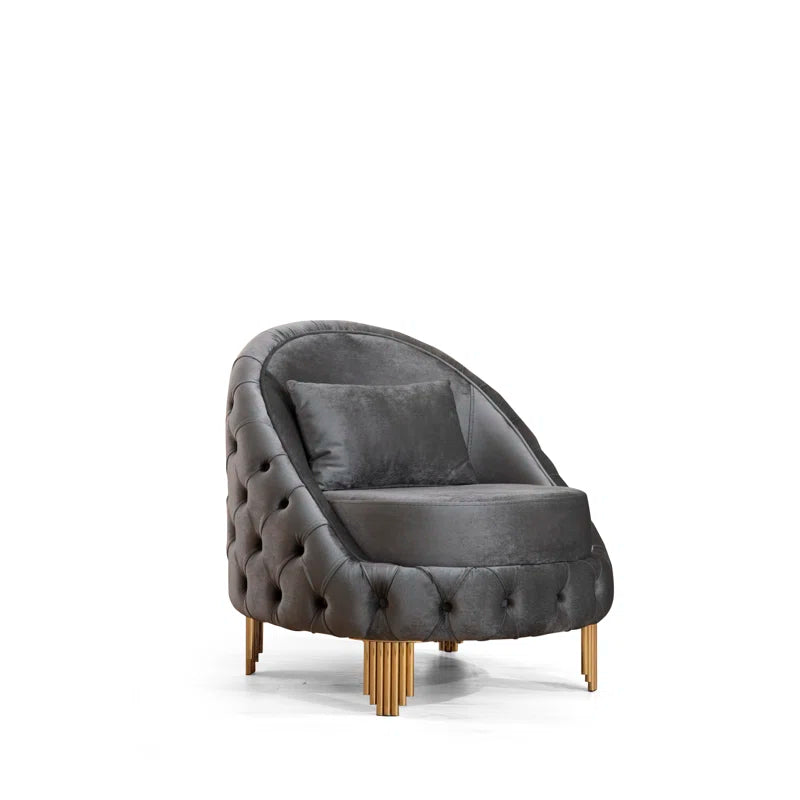 Vanessa 3-Piece Sofa Set in Grey