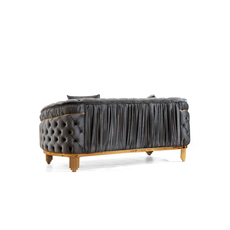 Vanessa 3-Piece Sofa Set in Grey