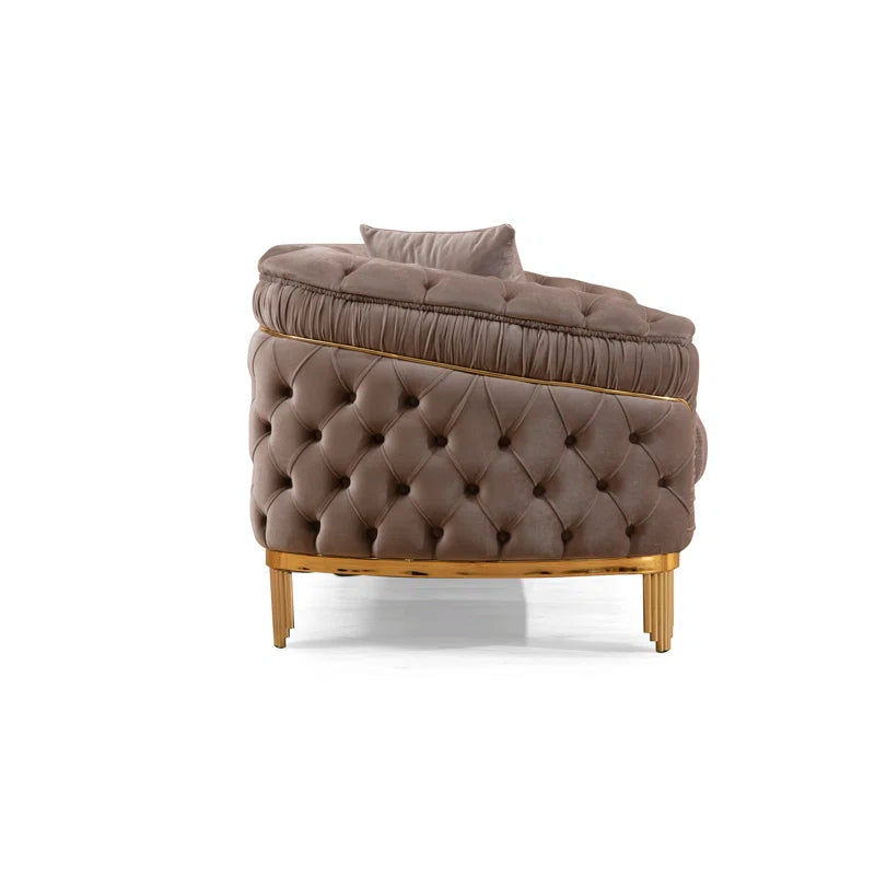 Vanessa 3-Piece Sofa Set in Taupe