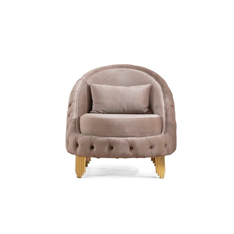 Vanessa 3-Piece Sofa Set in Taupe