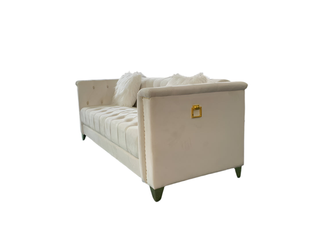 Yasmine 3pc Sofa Set in Beige