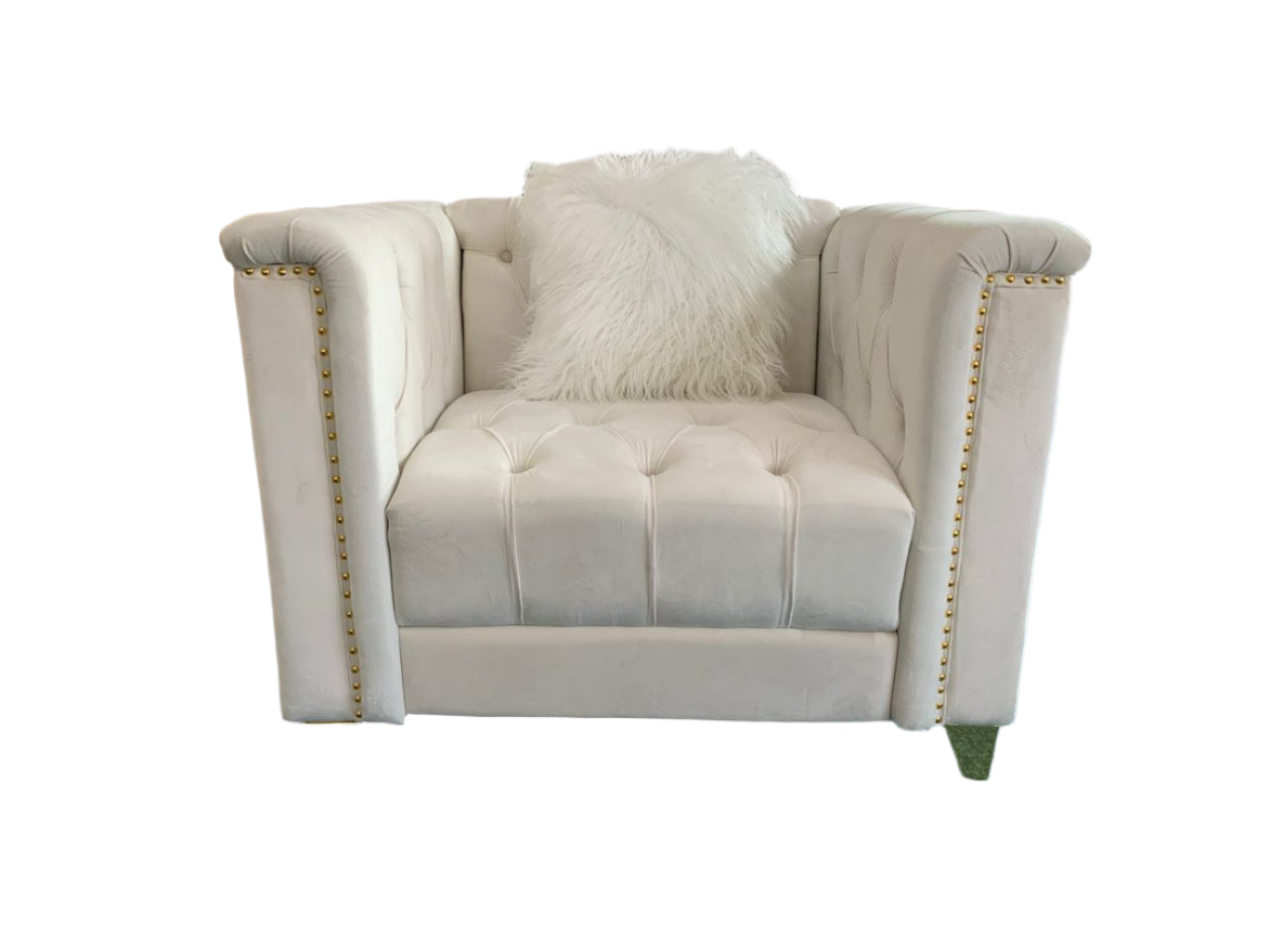 Yasmine 3pc Sofa Set in Beige