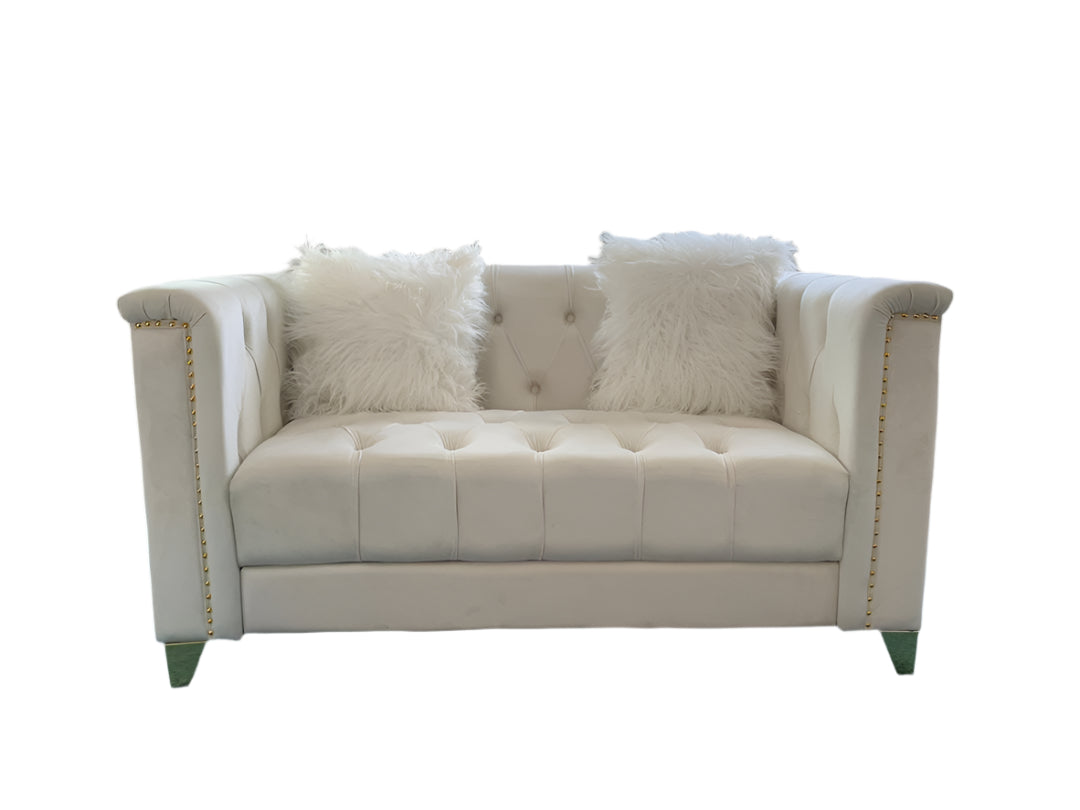 Yasmine 3pc Sofa Set in Beige