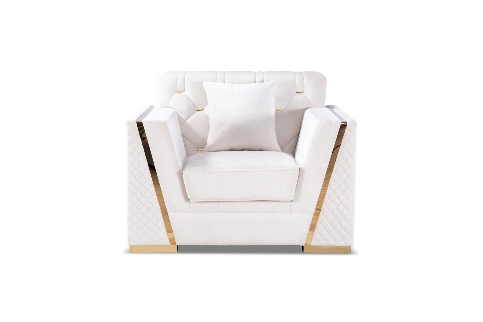 Lena 3pc Sofa Set in Cream