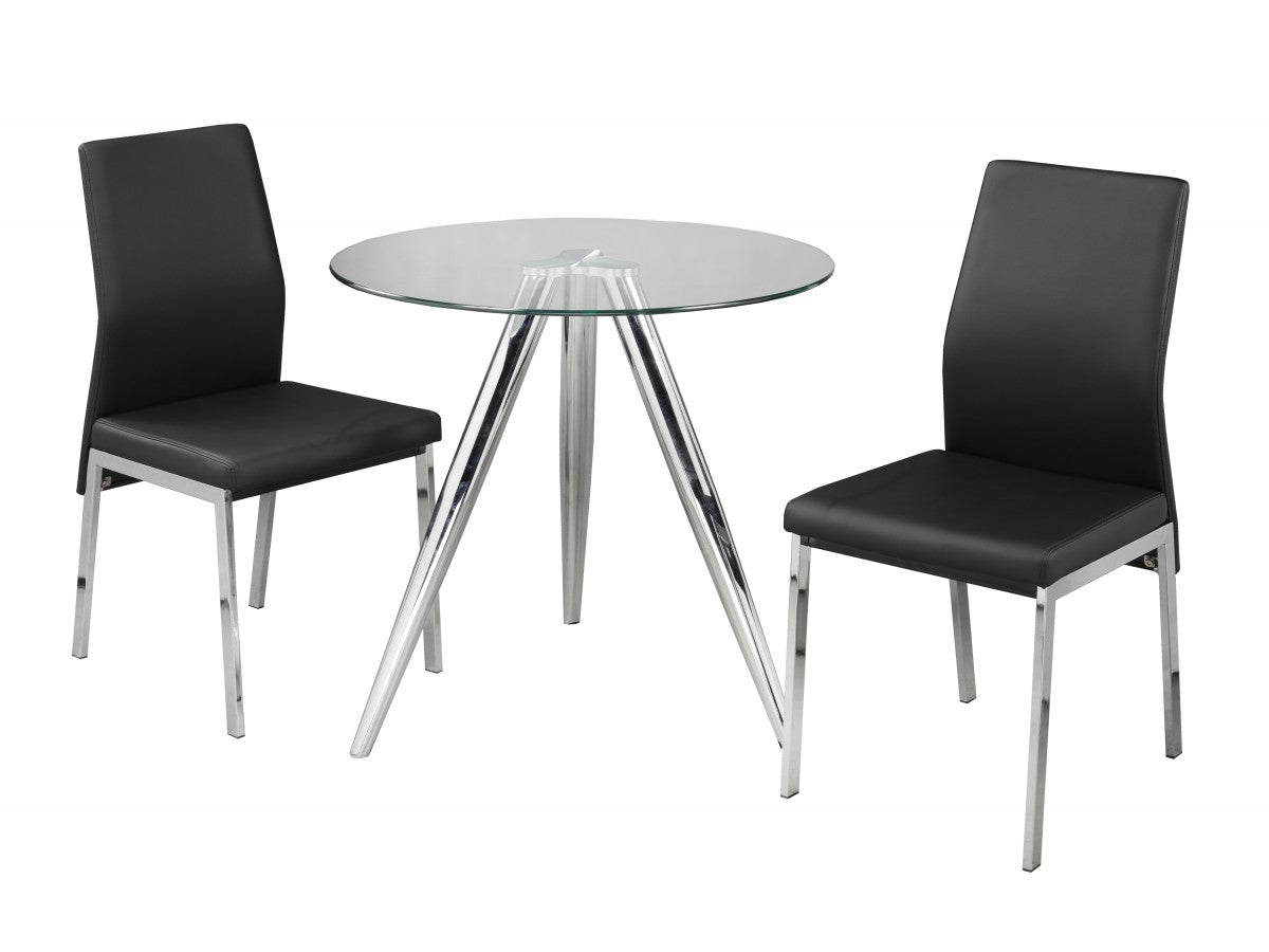 Eliya 3pc Dining Set in Black