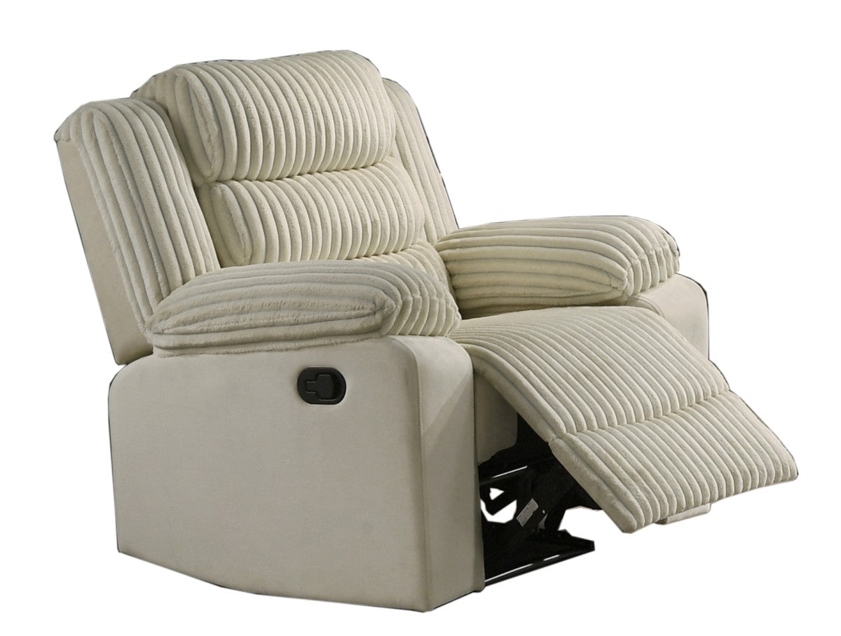 Romilly Manual Recliner Set in Cream