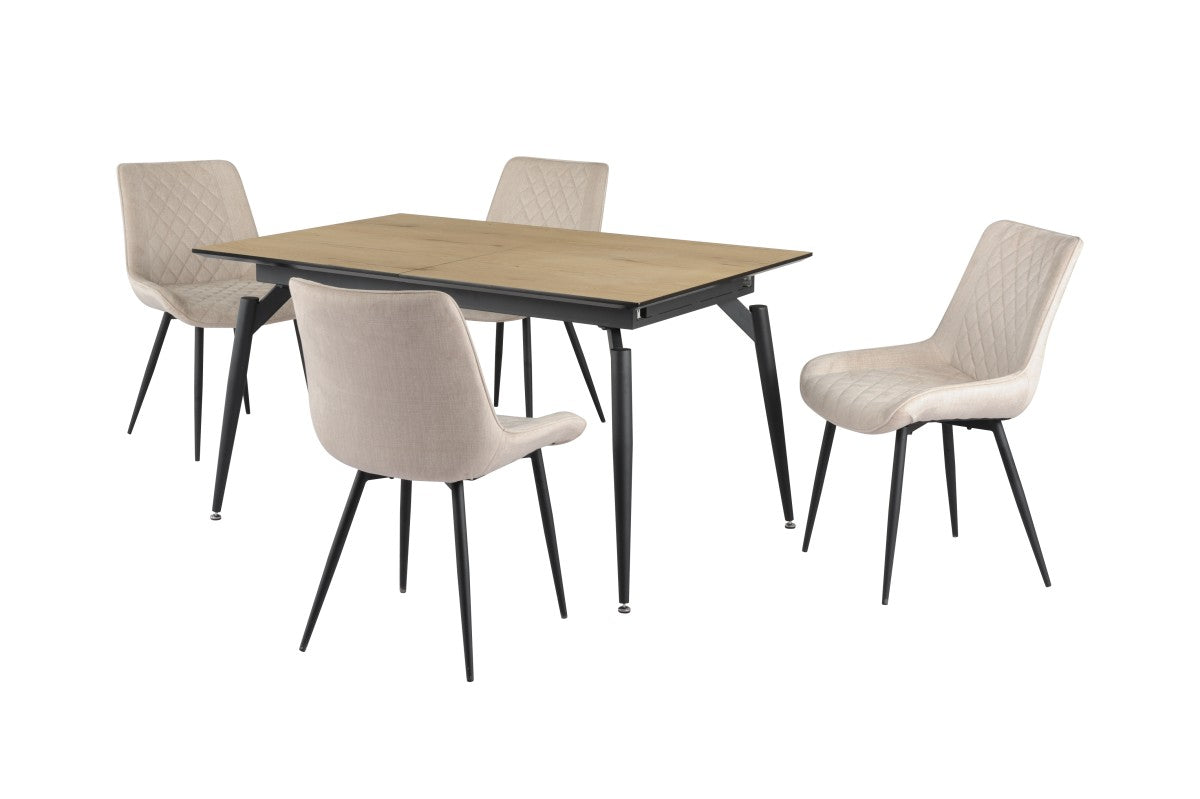 Cameron Dining Set in Beige