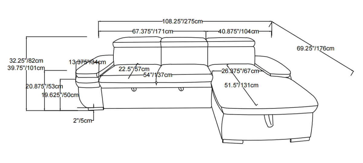 Katrina Sleeper Sectional