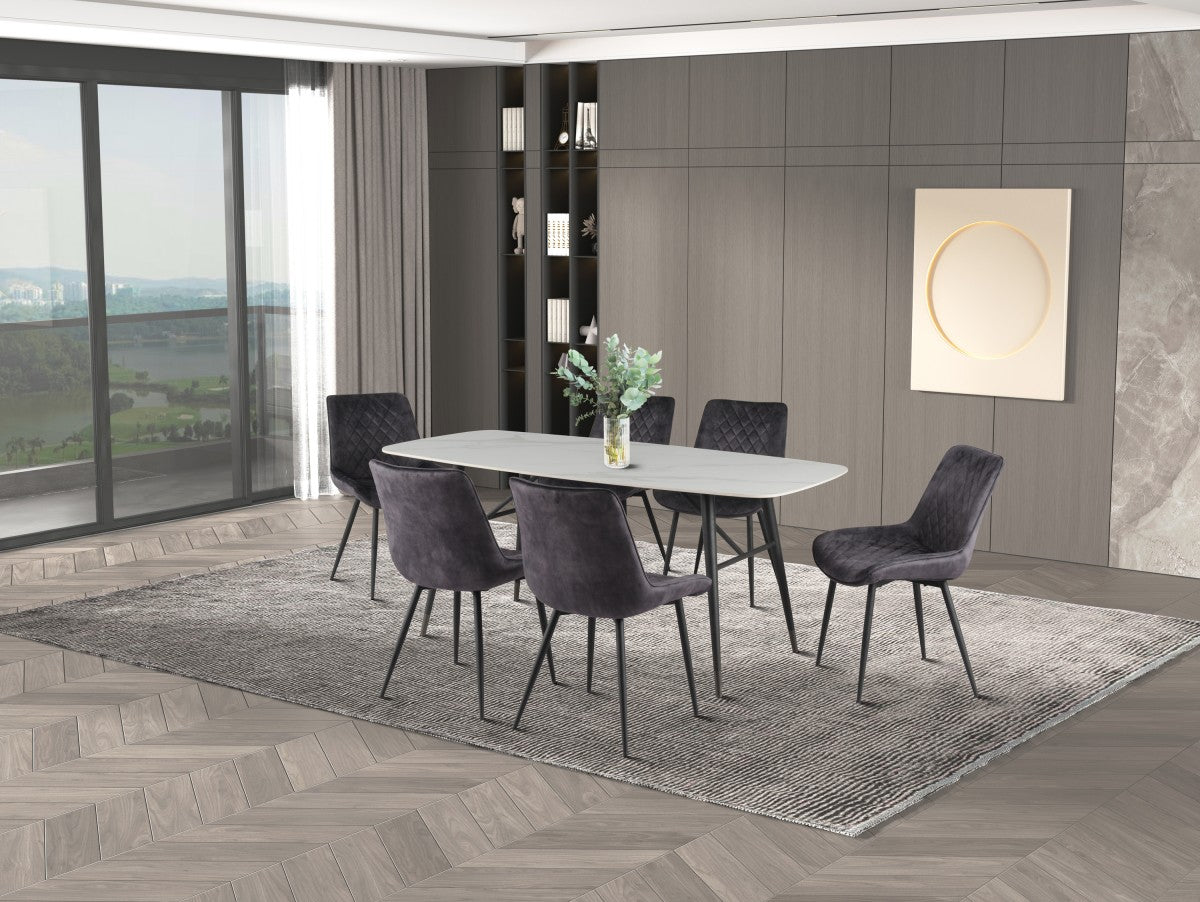 Easton Dining Set in Grey