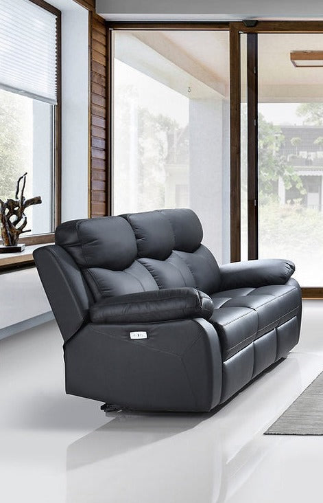 Genuine Leather/Match Power Recliner Set - IF-8120